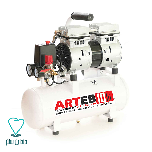کمپرسور 10 لیتری عاج طب مدل Compressor Ajteb ART-1000