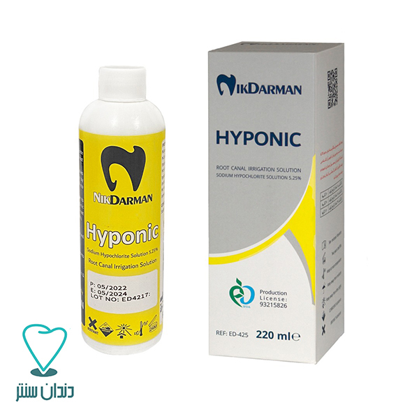 محلول هیپوکلریت سدیم 220 میل نیک درمان / Hyponic 5.25% NIK DARMAN