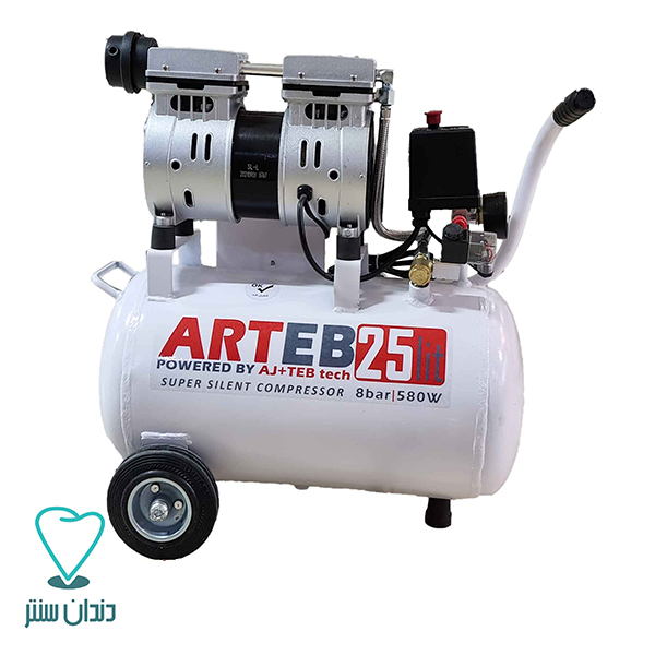 کمپرسور 25 لیتری عاج طب مدل Compressor Ajteb ART-2500